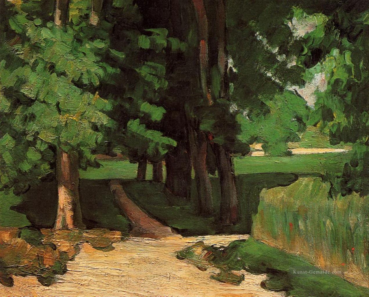 Weg der Kastanienbäume beim Jas de Bouffan Paul Cezanne Ölgemälde
